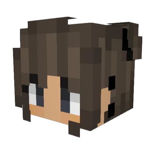 KuhleJule Minecraft avatar head, 3D render