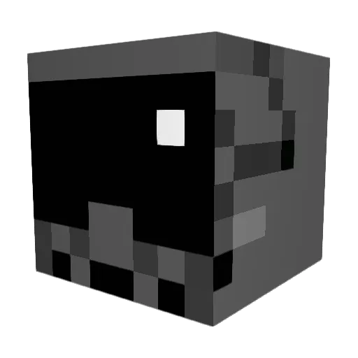 Kuhlschrank_ Minecraft avatar head, 3D render