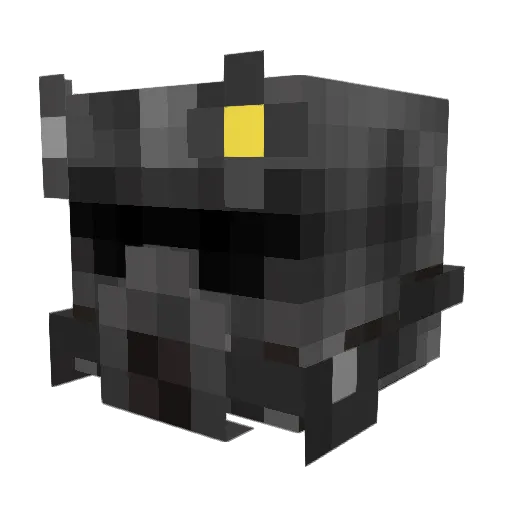 Kuhn_dog Minecraft avatar head, 3D render
