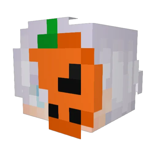 Kuhnibert_TV Minecraft avatar head, 3D render