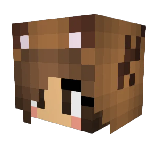 Kuhno Minecraft avatar head, 3D render