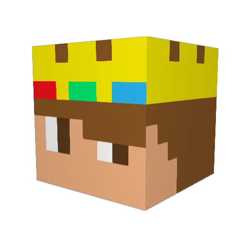 Kuhrry Minecraft avatar head, 3D render