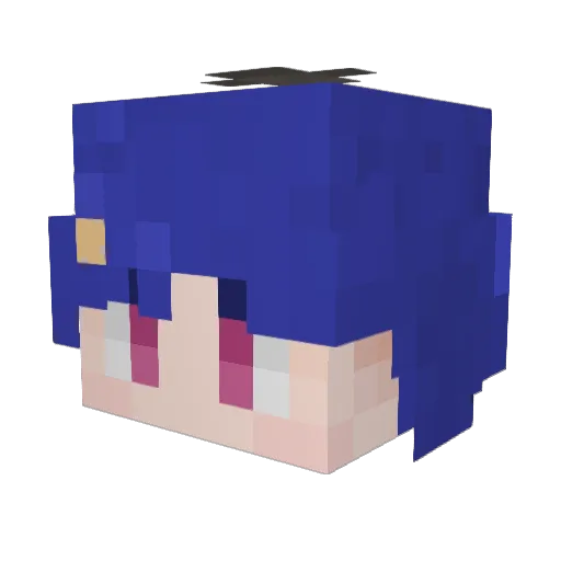 KuiErui Minecraft avatar head, 3D render
