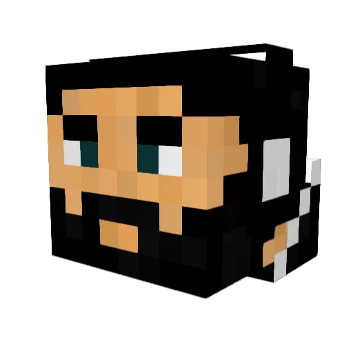 Kuikiker Minecraft avatar head, 3D render