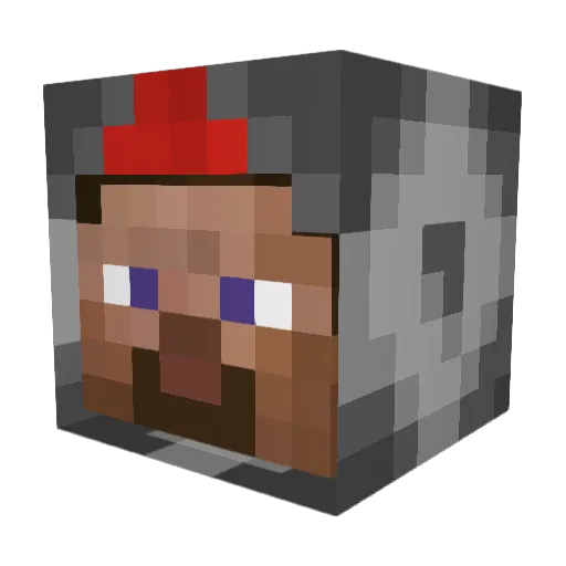 Kuiper_Belt Minecraft avatar head, 3D render