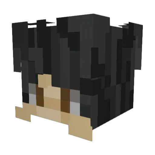 Kuivutin Minecraft avatar head, 3D render