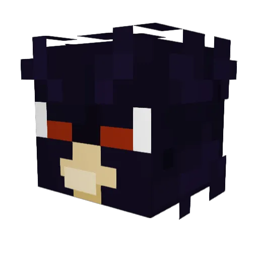 Kujonek_pl Minecraft avatar head, 3D render