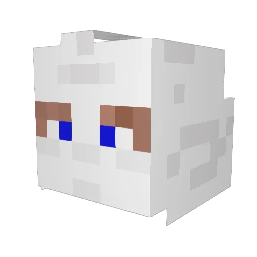 KukKluxKlan Minecraft avatar head, 3D render