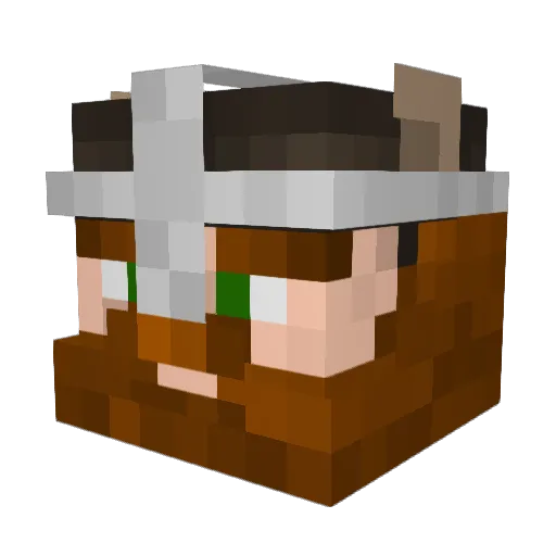 KukaLyre Minecraft avatar head, 3D render