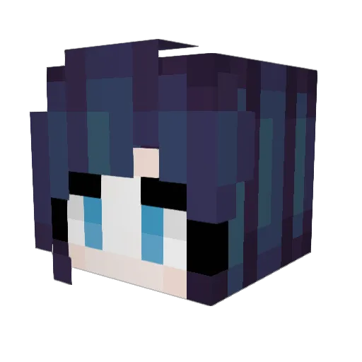 Kukc Minecraft avatar head, 3D render