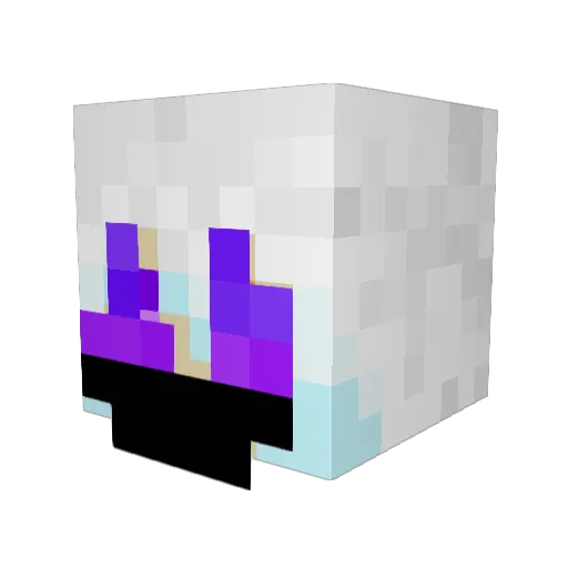 Kuki2011 Minecraft avatar head, 3D render