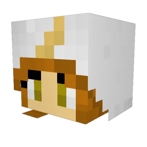 KukiMonsterz Minecraft avatar head, 3D render