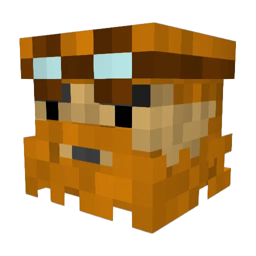 Kukkaij Minecraft avatar head, 3D render