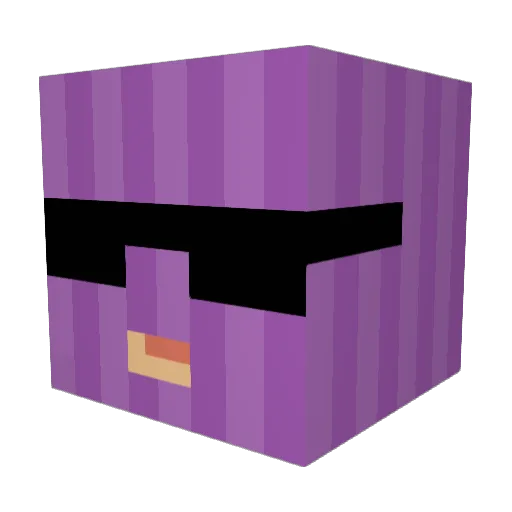 Kukolexo Minecraft avatar head, 3D render
