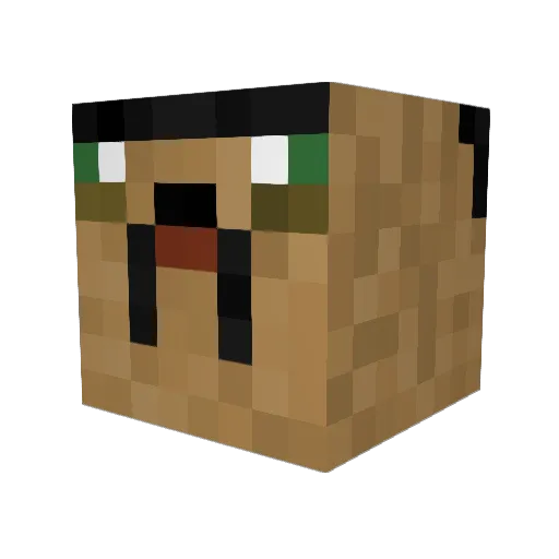 Kukondewdew Minecraft avatar head, 3D render