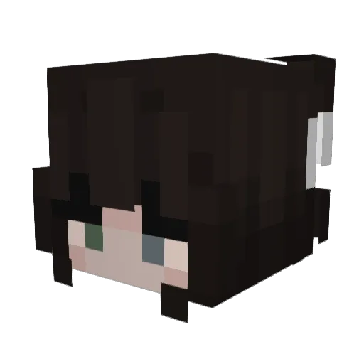 Kukuliz Minecraft avatar head, 3D render