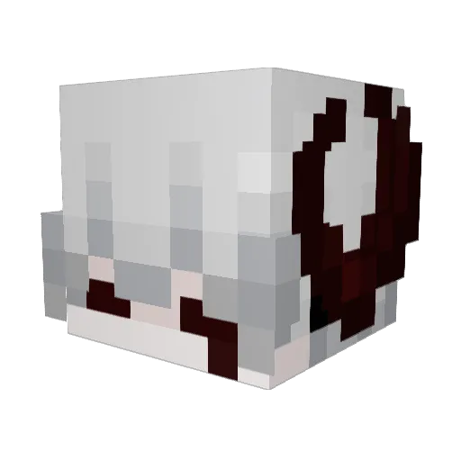 Kukzra Minecraft avatar head, 3D render