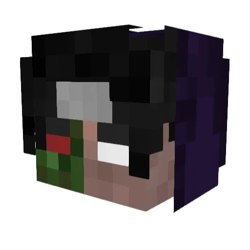 Kul4 Minecraft avatar head, 3D render