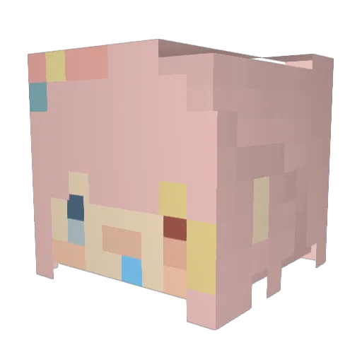 Kula_0706 Minecraft avatar head, 3D render