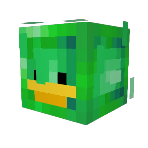Kulakili Minecraft avatar head, 3D render