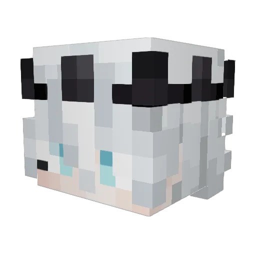 Kulanov Minecraft avatar head, 3D render