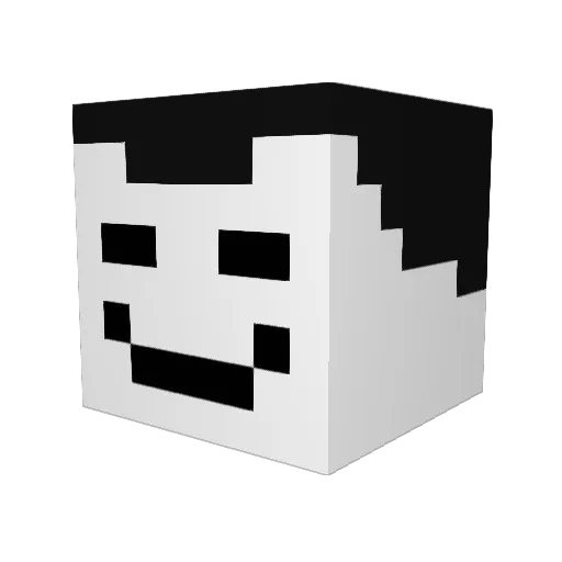 Kulardin Minecraft avatar head, 3D render