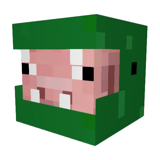 Kule232 Minecraft avatar head, 3D render