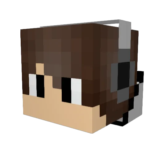 KuleVictor123 Minecraft avatar head, 3D render