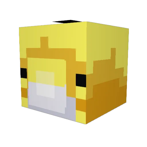 Kulei666 Minecraft avatar head, 3D render