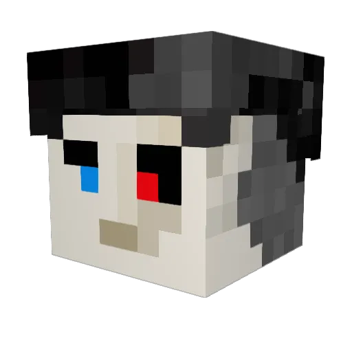 KuleyD Minecraft avatar head, 3D render