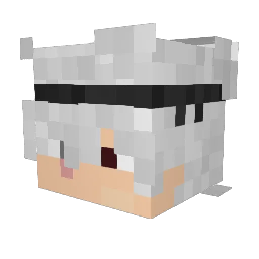 Kulfi1155 Minecraft avatar head, 3D render