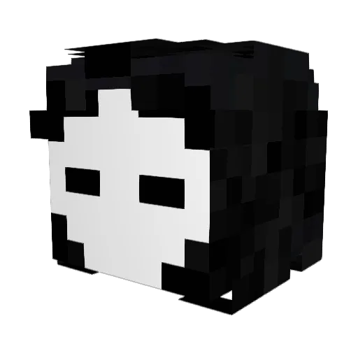 KuliiK Minecraft avatar head, 3D render