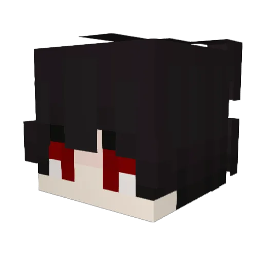 Kulimi Minecraft avatar head, 3D render