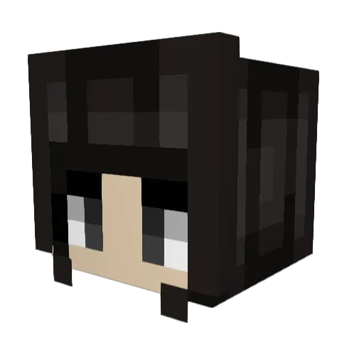 Kulitz Minecraft avatar head, 3D render