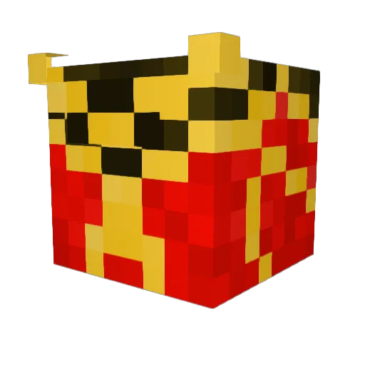 Kulkulcan Minecraft avatar head, 3D render