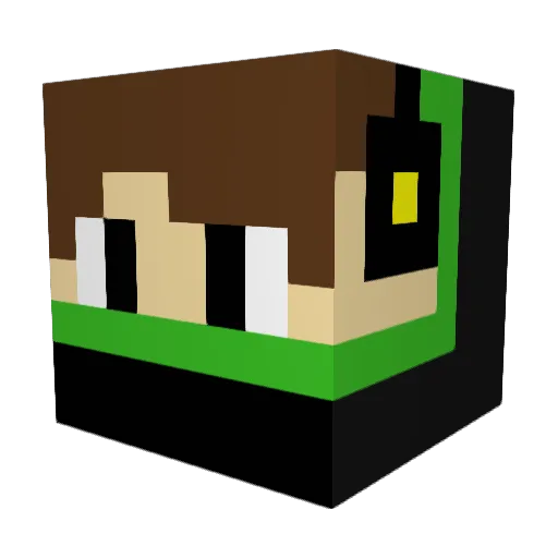 Kullo2015 Minecraft avatar head, 3D render