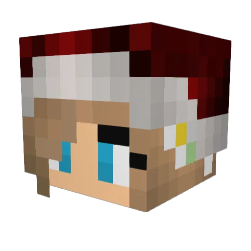 Kulma4ik Minecraft avatar head, 3D render
