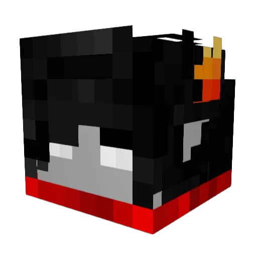 Kultcher Minecraft avatar head, 3D render