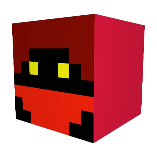 Kuluczek Minecraft avatar head, 3D render