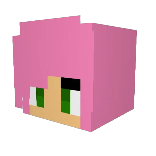 Kulzarn Minecraft avatar head, 3D render
