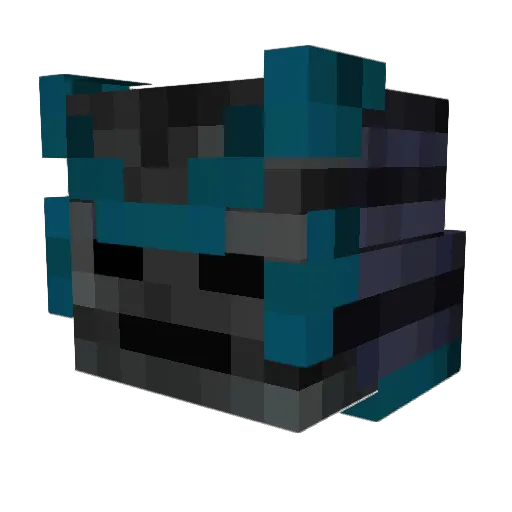 KumaKhen Minecraft avatar head, 3D render