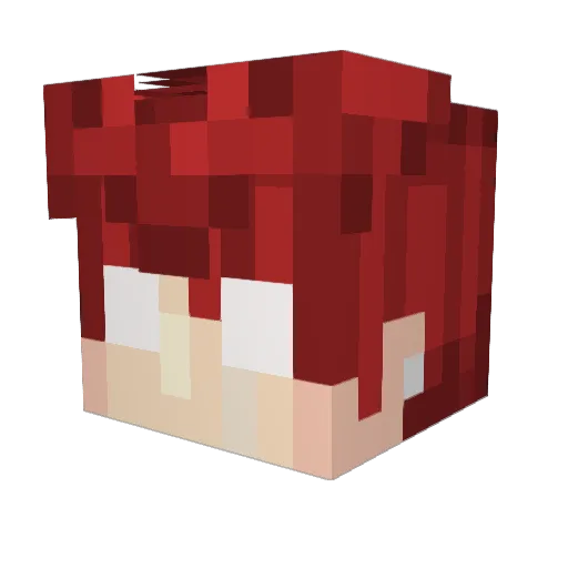 KumaWrites Minecraft avatar head, 3D render
