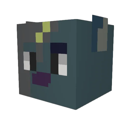 Kuma_fr Minecraft avatar head, 3D render