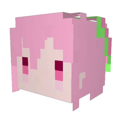 KumakichiZ Minecraft avatar head, 3D render
