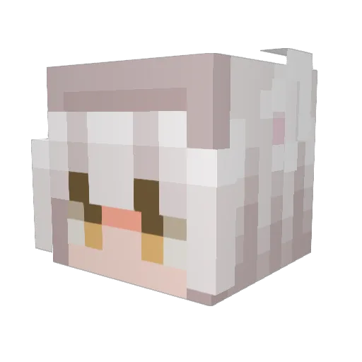 KumenOwO Minecraft avatar head, 3D render