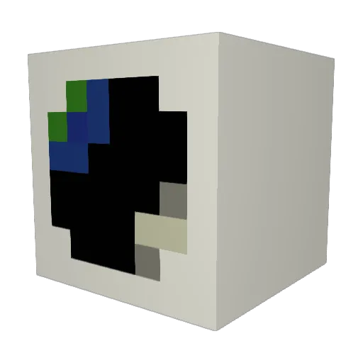 Kumo_V Minecraft avatar head, 3D render