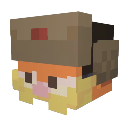 Kumori6 Minecraft avatar head, 3D render