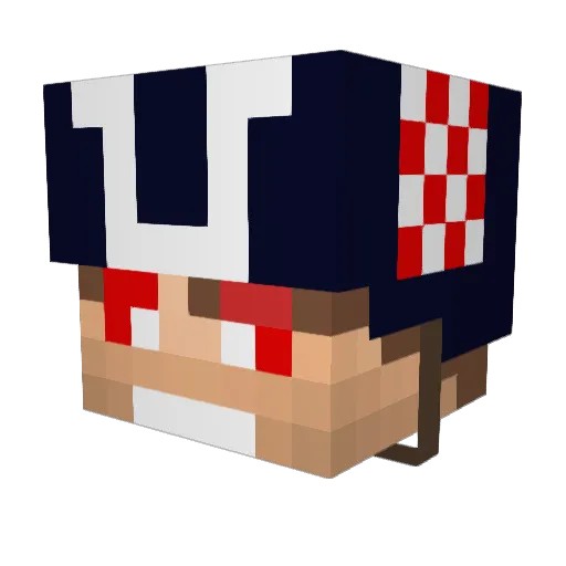 Kumpir6990 Minecraft avatar head, 3D render