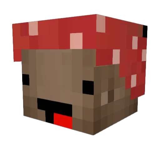 Kumyl Minecraft avatar head, 3D render