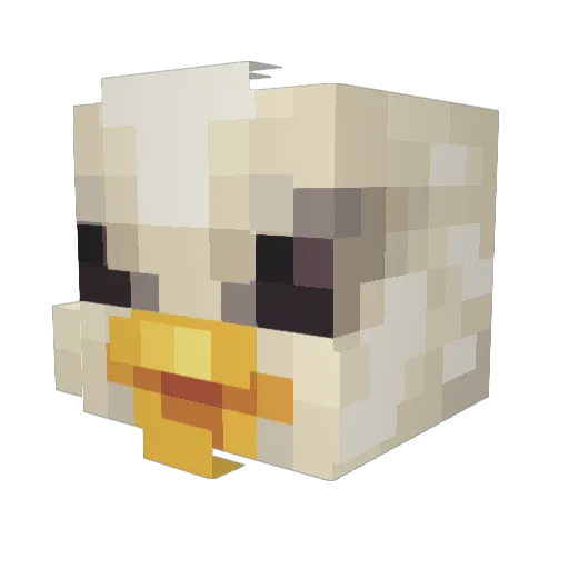 KunNavn Minecraft avatar head, 3D render
